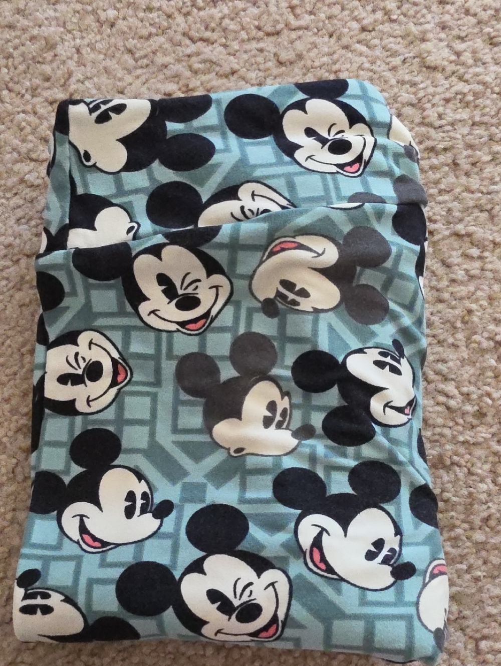 Lularoe Mickey One Size Leggings EUC